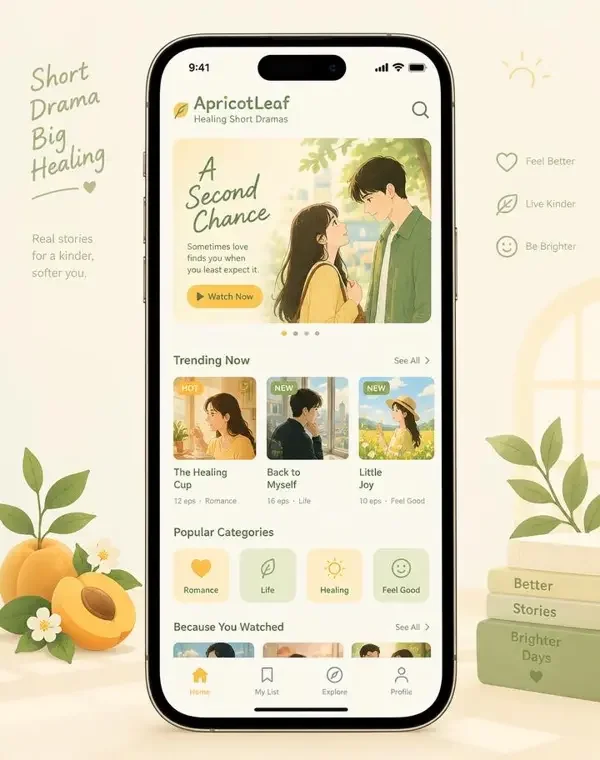 免费黄果短剧 APP 界面预览